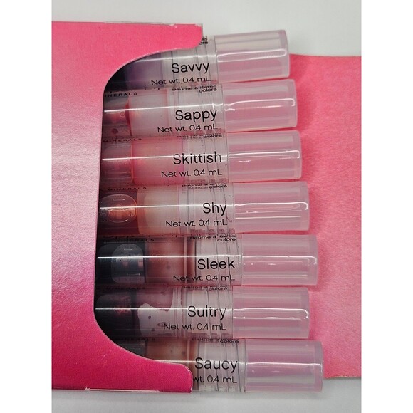 Younique Moodstruck Minerals Stiff Upper Lip Lip Stain Sampler Pack New 7 Stains - Picture 3 of 4